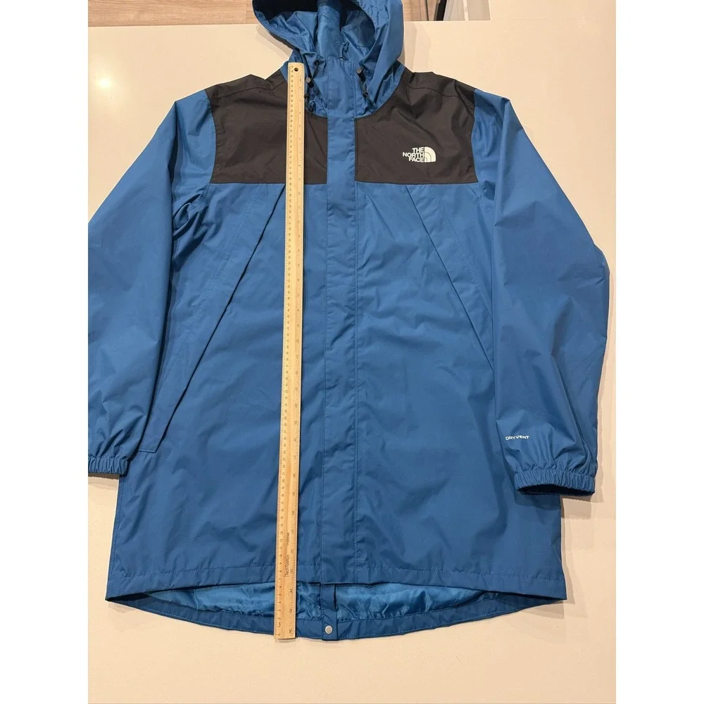 The North Face Antora DryVent Jacket Mens Large Blue Black Waterproof Hooded